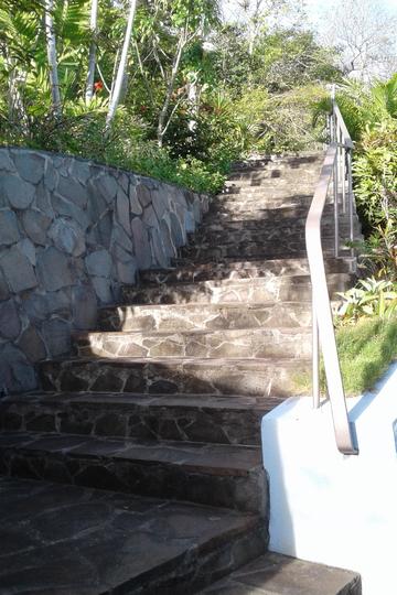 House's driveway steps